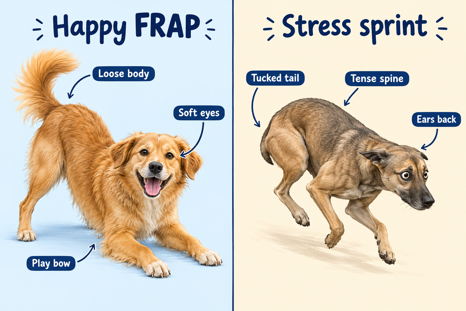 Are zoomies a sign of a happy dog?