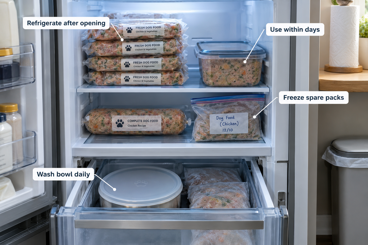 Can fresh dog food go bad quickly? Storage, shelf life and recalls