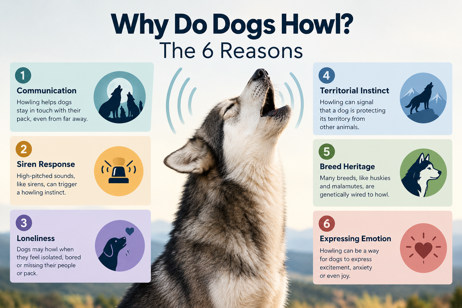 How do you stop excessive howling kindly?