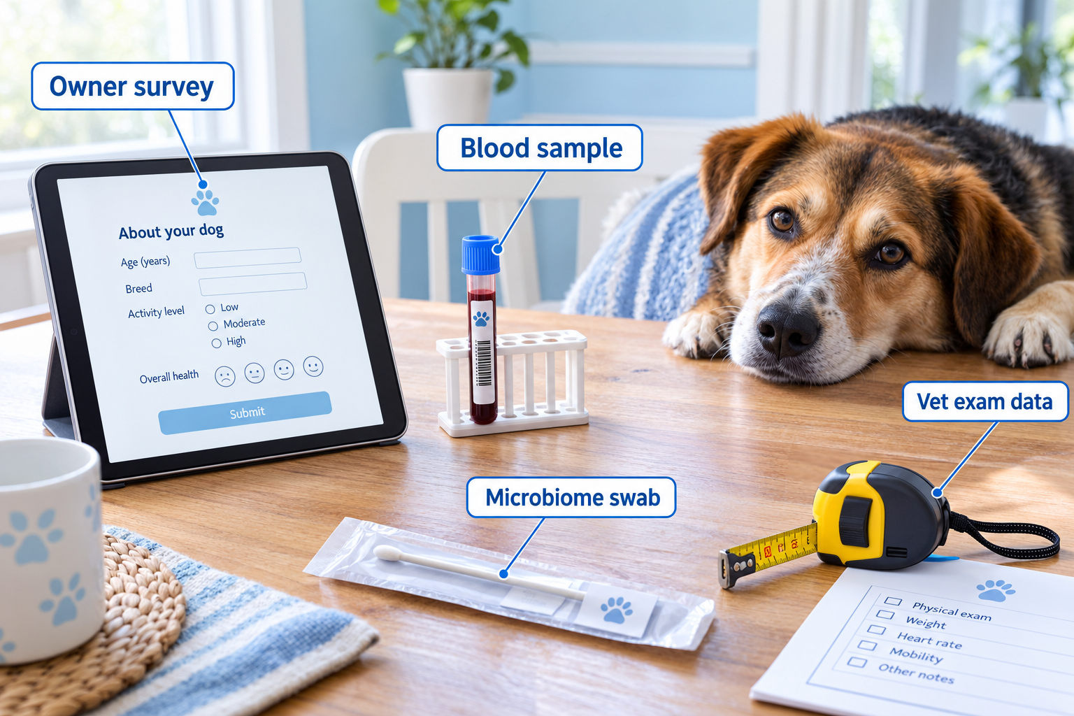 What is the dog aging project, and how does it work?