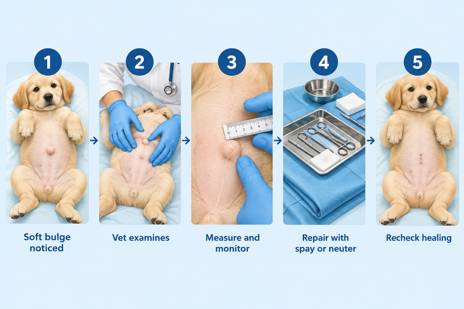 What is an umbilical hernia in dogs?