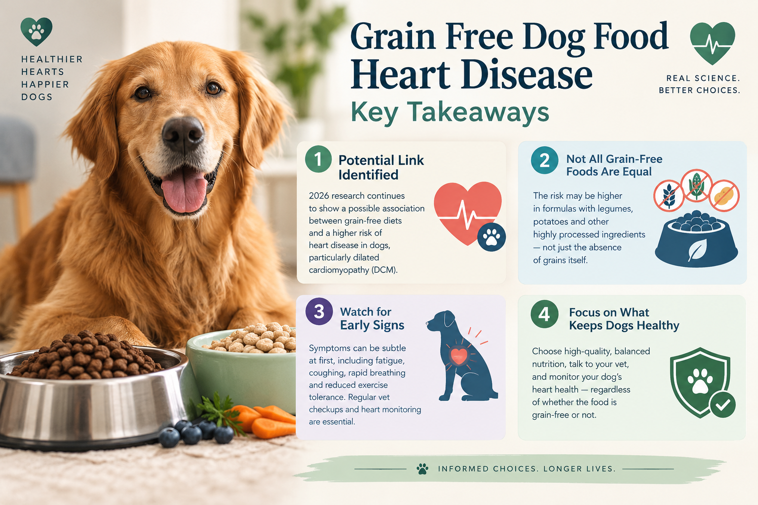 What does 2026 research say about grain free dog food heart disease?