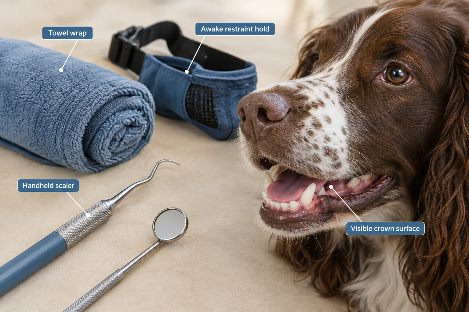 What is anesthesia free dog teeth cleaning?
