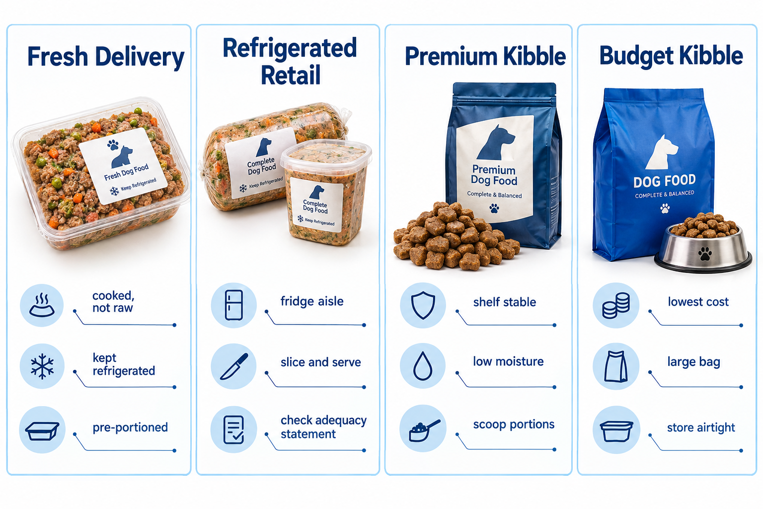 What is fresh dog food, and how is it different from kibble?