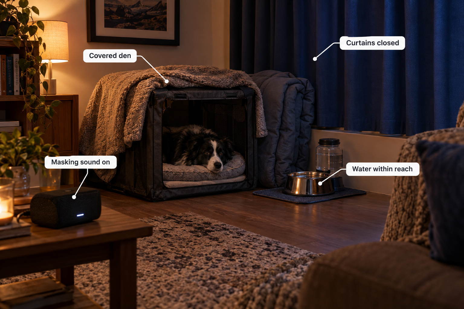 Which calming products for dogs suit separation anxiety, fear, or aggression?