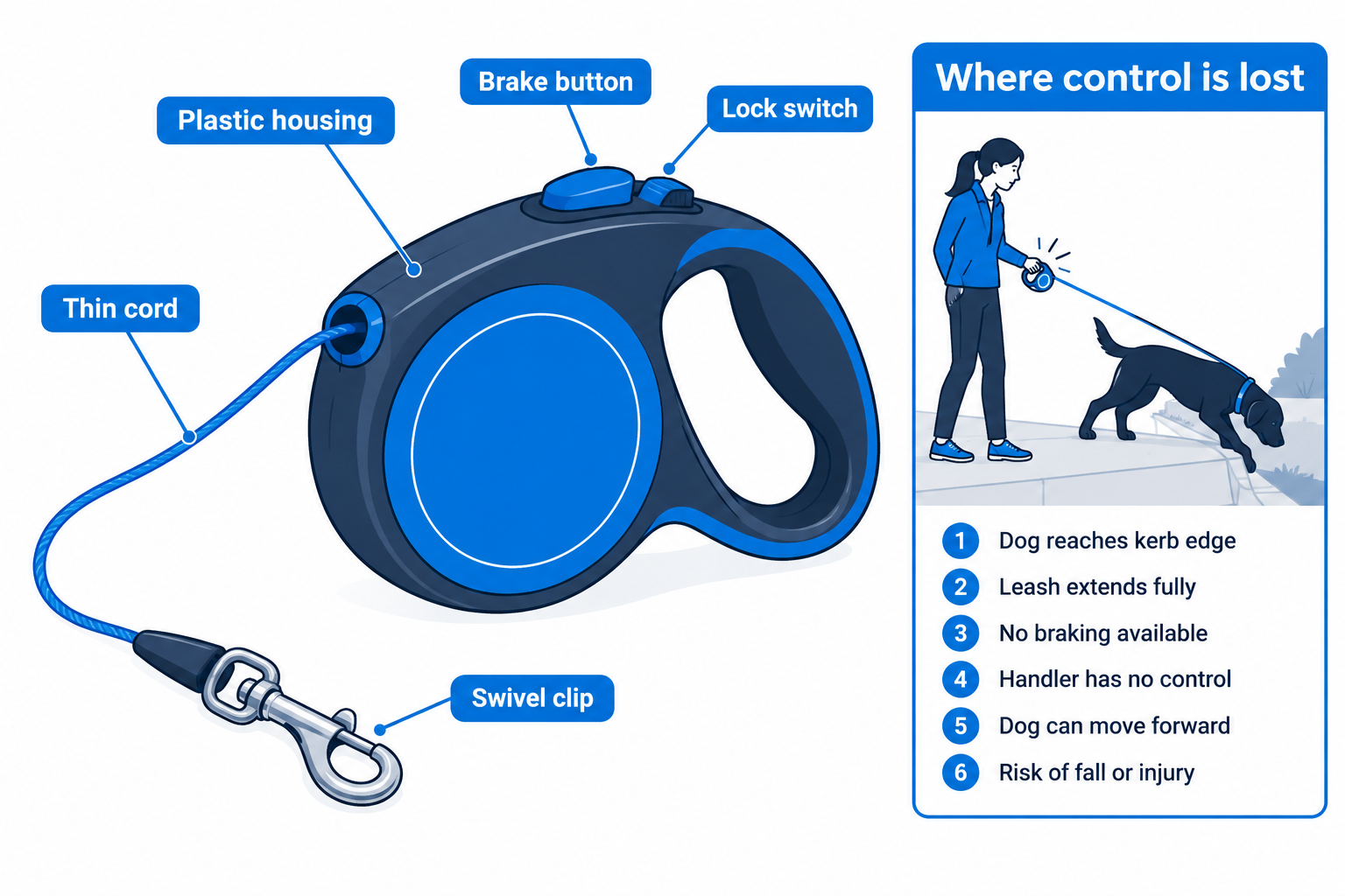 Why are vets against retractable leashes?