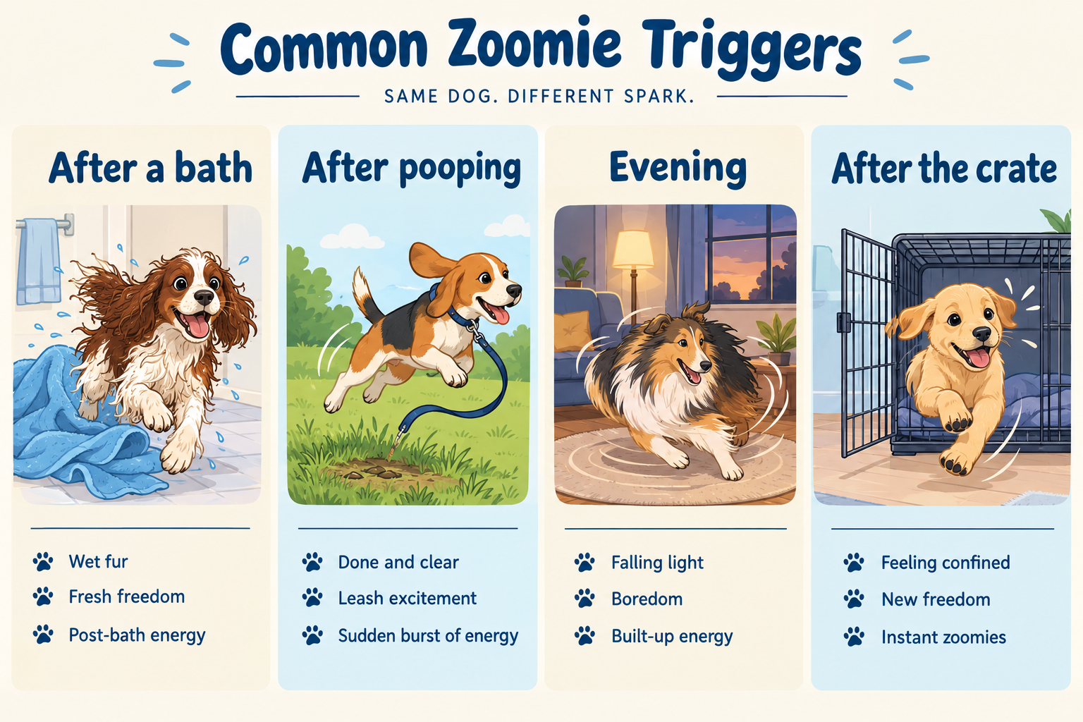 Why do dogs get zoomies?