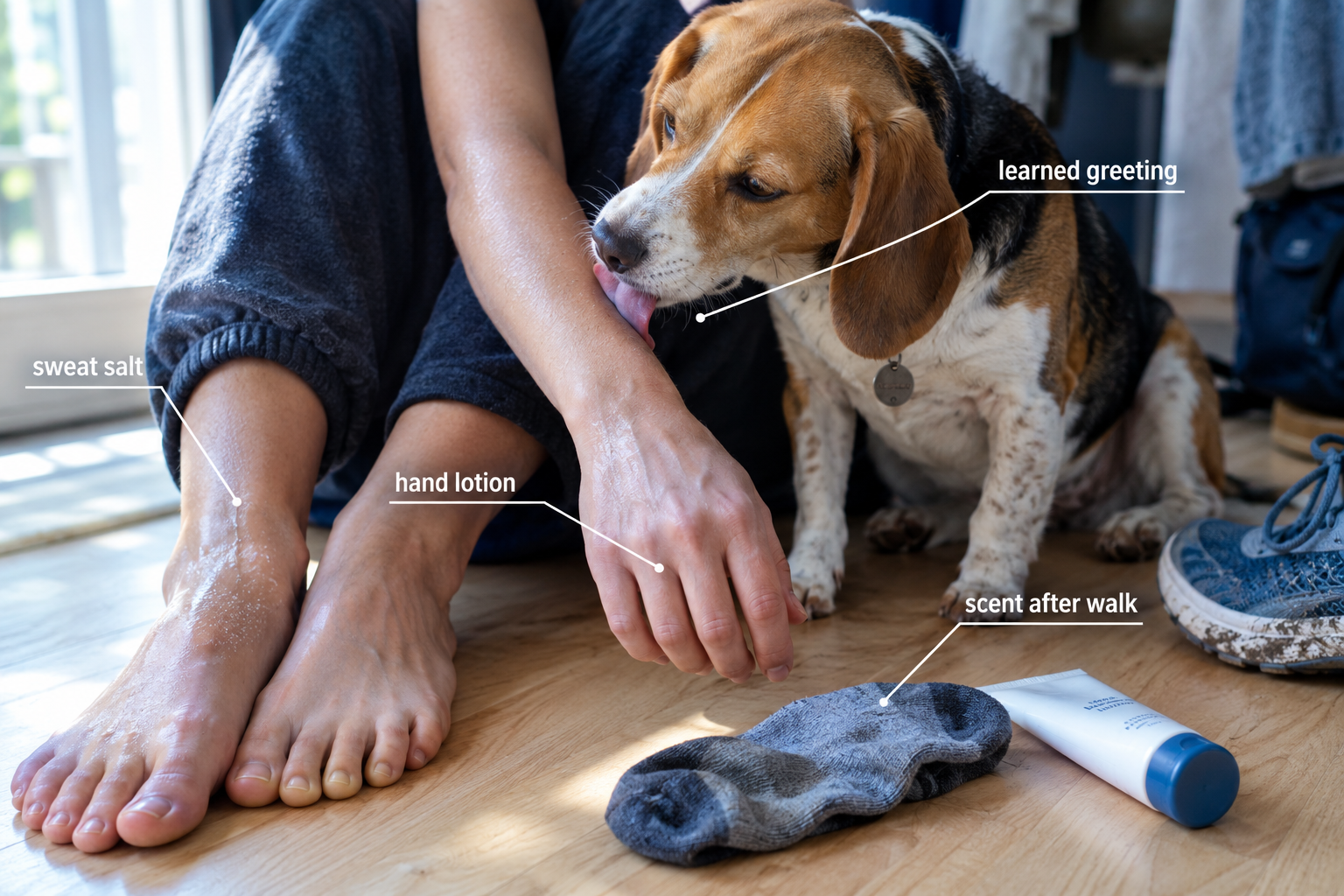 Why Do Dogs Lick Your Hands and Feet?
