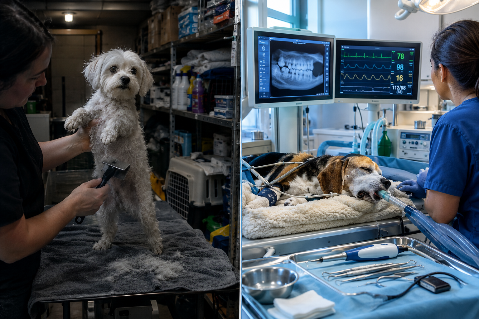 Why do vets not recommend anesthesia free dog teeth cleaning?